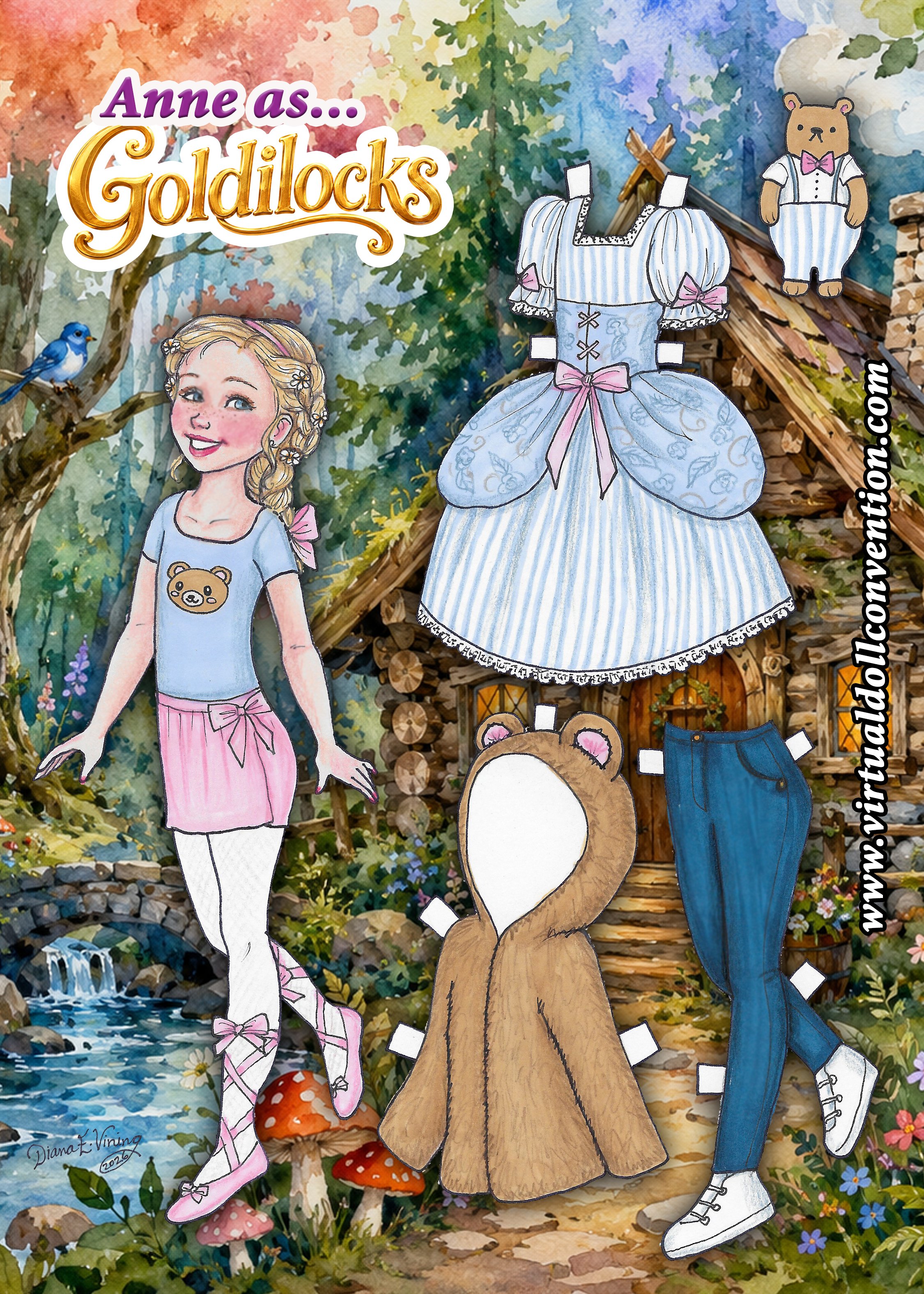 Anne Wonderland Whimsy Paper Doll Set - Created by Diana Vining — VDC